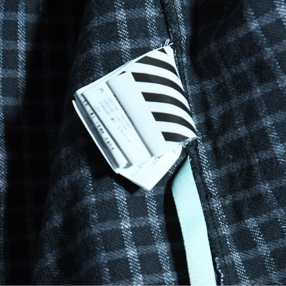 Off-white Skulls Plaid Stripped Zipper Jacket - Picture 6 of 6